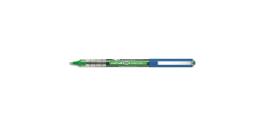 Roller encre liquide EYE OCEAN CARE. Pointe métal 0.7mm. Couleur vert
