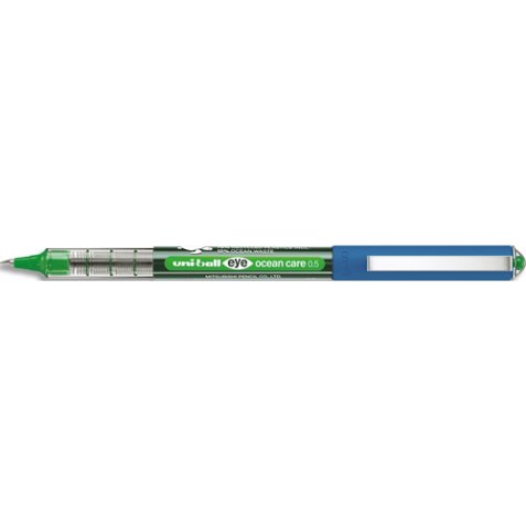 Roller encre liquide EYE OCEAN CARE. Pointe métal 0.7mm. Couleur vert