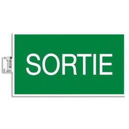 Panneau PVC adhésif antidérapant Sortie 35x20 cm 67007E