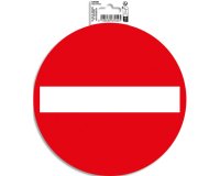 Panneau PVC adhésif antidérapant Sens interdit 20 cm - Rouge