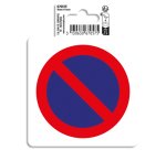 Panneau PVC adhésif antidérapant Défense de stationner 10 cm - Rouge