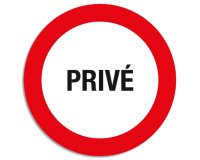 Panneau de signalisation 'Privé'