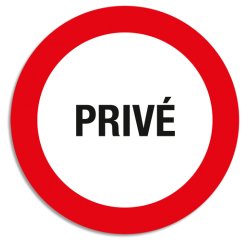 Panneau de signalisation 'Privé'