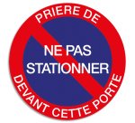 Panneau de signalisation 'Ne pas stationner'