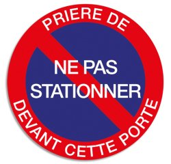 Panneau de signalisation 'Ne pas stationner'