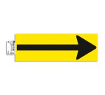 Bande de sol PVC adhésive antidérapante fleche 30 x 10 cm - Jaune