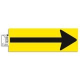 Bande de sol PVC adhésive antidérapante fleche 30 x 10 cm - Jaune