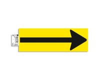 Bande de sol PVC adhésive antidérapante fleche 30 x 10 cm - Jaune