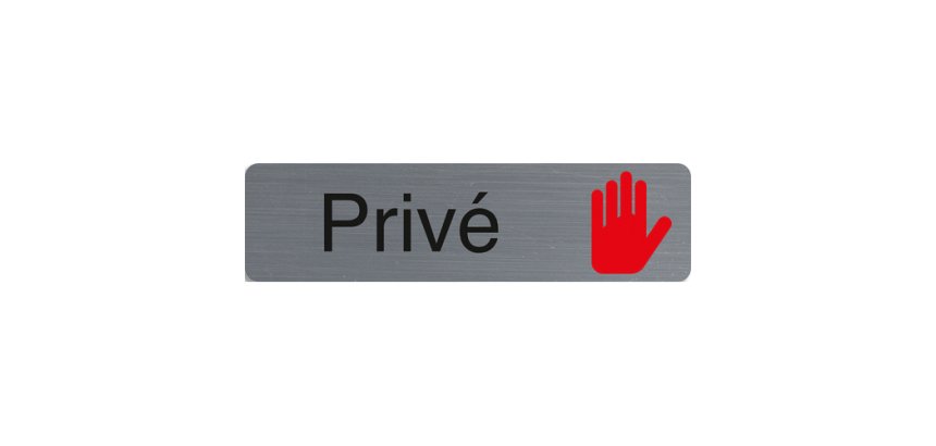 Plaque de signalisation 'Privé'