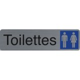 Plaque de signalisation 'Toilettes Dame/Homme'
