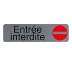 Plaque de signalisation 'Entrée interdite'