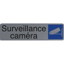 Plaque de signalisation 'Surveillance caméra'