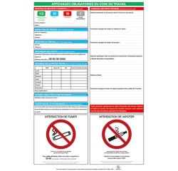 Panneau affichage exacompta obligatoire code du travail   40x60cm