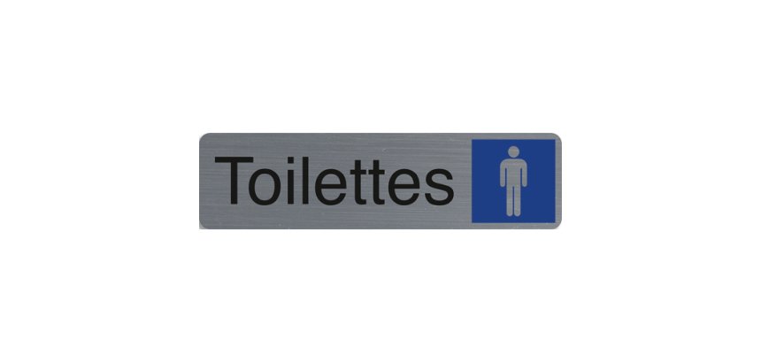 Plaque de signalisation 'Toilettes Homme'