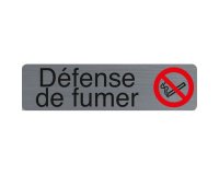 Plaque de signalisation 'Défense de fumer'