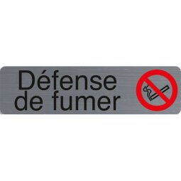 Plaque de signalisation 'Défense de fumer'