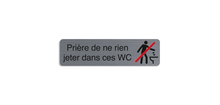 Plaque de signalisation