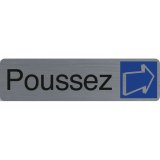 Plaque de signalisation 'Poussez'