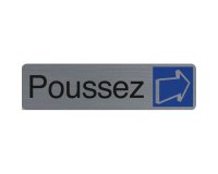 Plaque de signalisation 'Poussez'