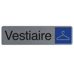 Plaque de signalisation 'Vestiaire'