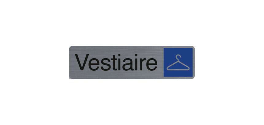 Plaque de signalisation 'Vestiaire'