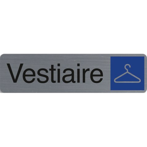 Plaque de signalisation 'Vestiaire'
