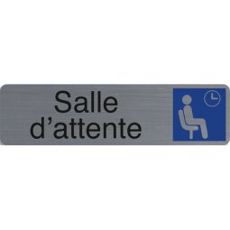 Plaque de signalisation 'Salle d'attente'