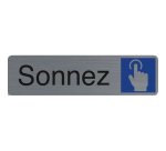 Plaque de signalisation 'Sonnez'