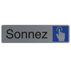 Plaque de signalisation 'Sonnez'
