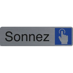 Plaque de signalisation 'Sonnez'