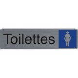 Plaque de signalisation 'Toilettes Dame'