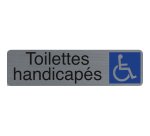 Plaque de signalisation 'Toilettes handicapés'