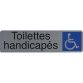 Plaque de signalisation 'Toilettes handicapés'