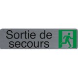 Plaque de signalisation 'Sortie de secours'