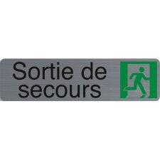 Plaque de signalisation 'Sortie de secours'