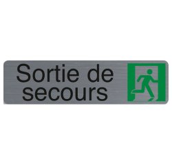 Plaque de signalisation 'Sortie de secours'