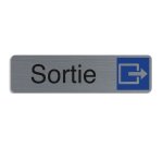 Plaque de signalisation 'Sortie'