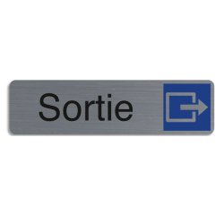 Plaque de signalisation 'Sortie'