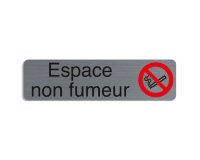 Plaque de signalisation 'Espace non fumeurs'