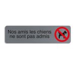 Plaque de signalisation 'Nos amis les chiens'