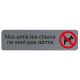 Plaque de signalisation 'Nos amis les chiens'