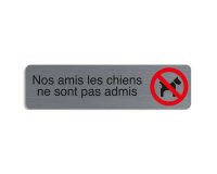 Plaque de signalisation 'Nos amis les chiens'