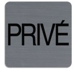 Plaque de signalisation 'Privé'
