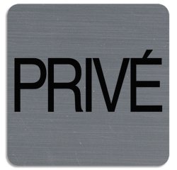 Plaque de signalisation 'Privé'
