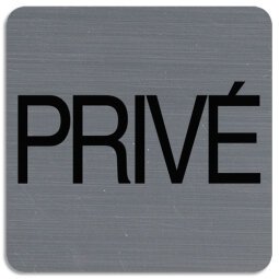 Plaque de signalisation 'Privé'