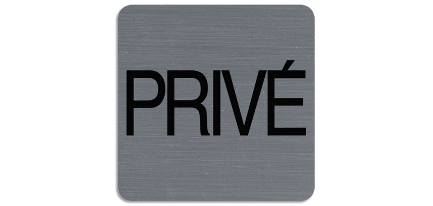 Plaque de signalisation 'Privé'