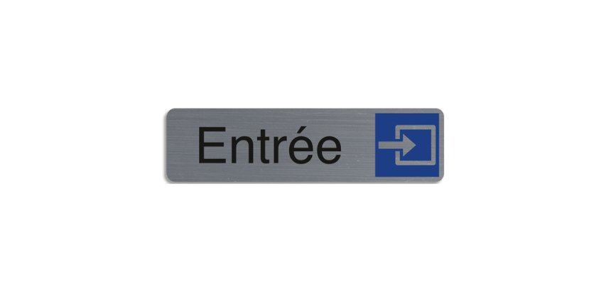 Plaque de signalisation 'Entrée'