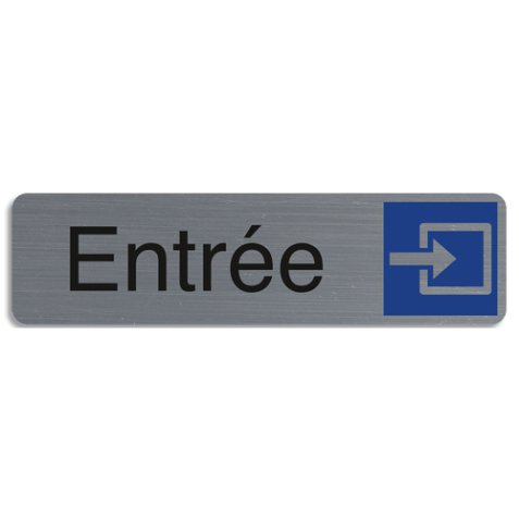 Plaque de signalisation 'Entrée'