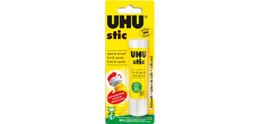 Colle blanche uhu stic 21 g sans solvant lavable a l eau