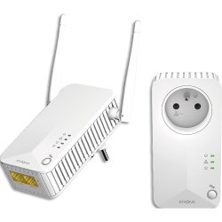 Pack CPL600 Mbps et 1 CPL WiFi Prise filtrée et Port Ethernet